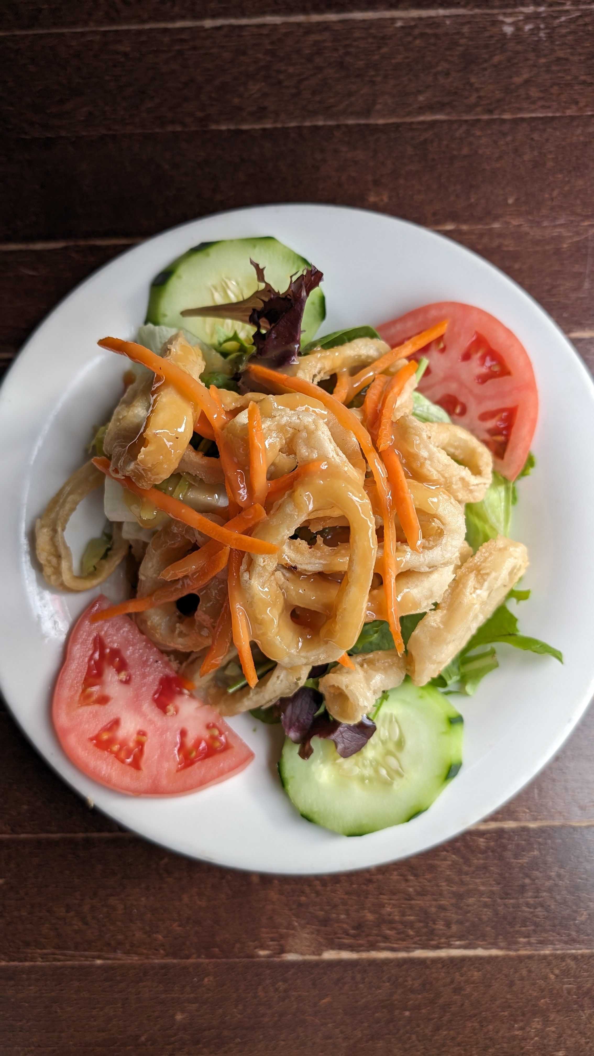 Crispy Calamari Salad.