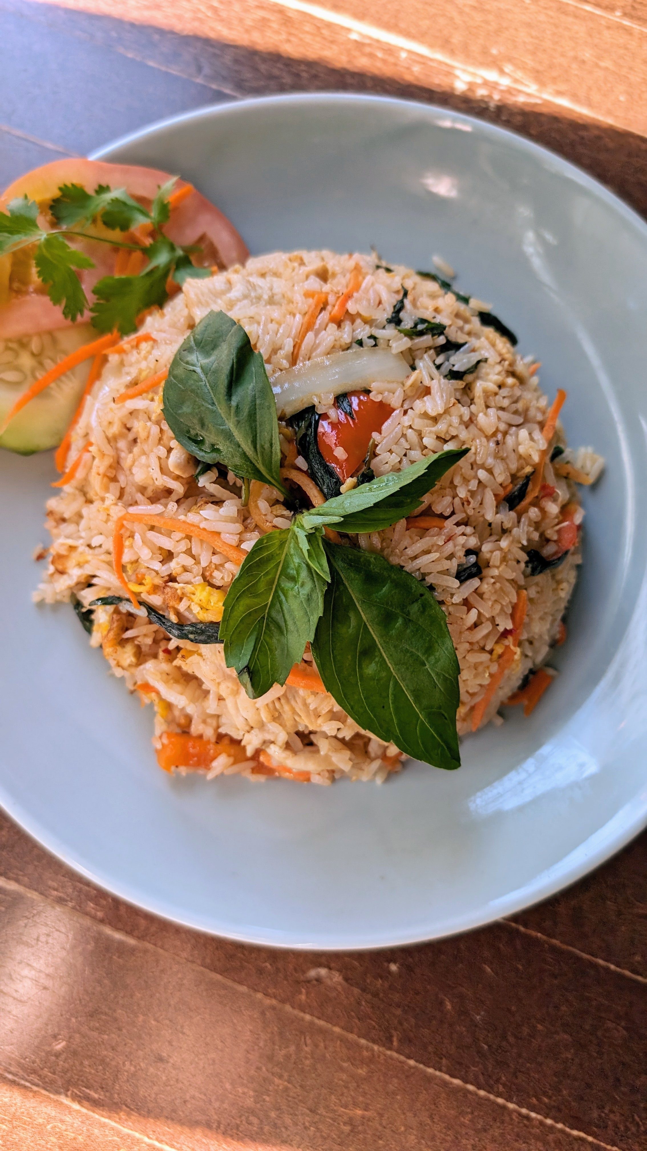 Spicy Basil Fried Rice.