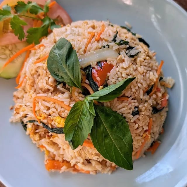 Spicy Basil Fried Rice.